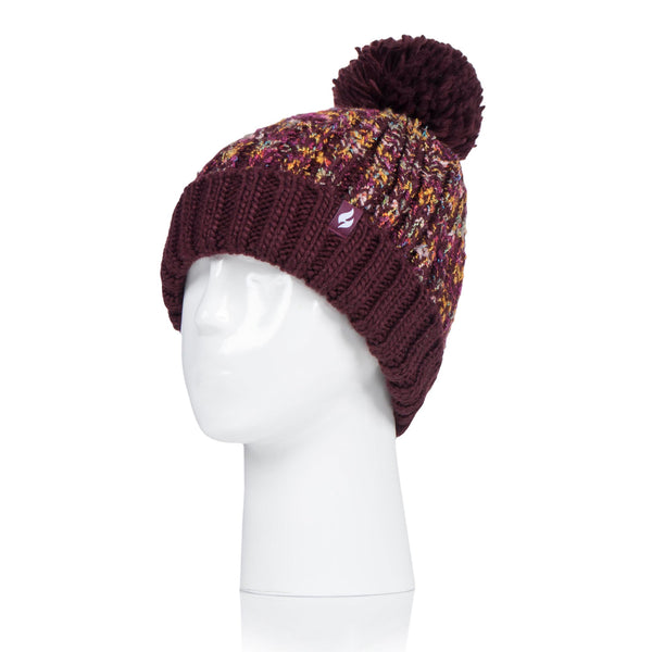 Cappello da donna Eidda Pom Pom - Vino
