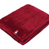 Coperta/plaid termico in pile di lusso - Mirtillo rosso