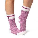 Ladies Original Scafell Twist Socks - Cream & Berry