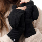 Ladies Ash Converter Mittens - Black