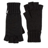Ladies Plain Fingerless Gloves - Black