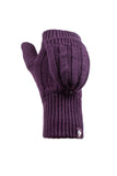 Ladies Ash Converter Mittens - Purple