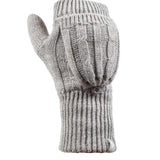 Ladies Ash Converter Mittens - Light Grey