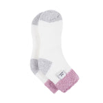 Ladies Original Sleep Socks with Turnover Feather Top - Pink &Cream