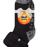 Ladies Original Queenstown Lounge Socks with Turnover Top - Black