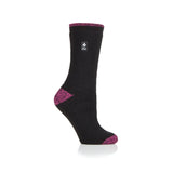 Ladies Original Prague Heel & Toe Socks - Black & Berry