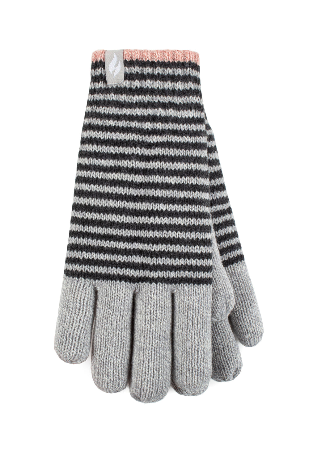 Ladies Oslo Thermal Gloves - Cloud Grey & Black