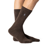 Mens Lite Dunlin Plain Socks - Earth Brown