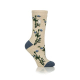 Ladies Lite Jacquard Socks RHS Foliage - Oat
