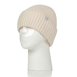 Unisex Lite Ashwood Ribbed Turnover Hat - Cream