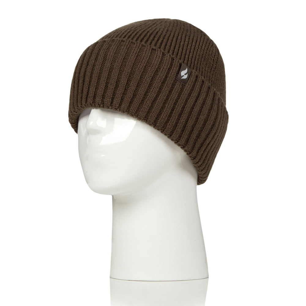Unisex Lite Ashwood Ribbed Turnover Hat - Khaki