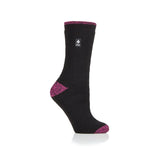 Calzini da donna Lite Tenerife con punta e tallone - Nero e frutti di bosco