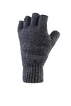 Mens Fingerless Gloves - Charcoal