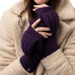 Ladies Ash Converter Mittens - Purple