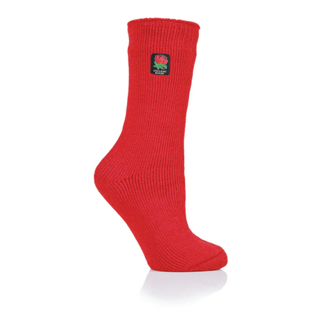 Ladies Original England Rugby Supporter Socks - Red