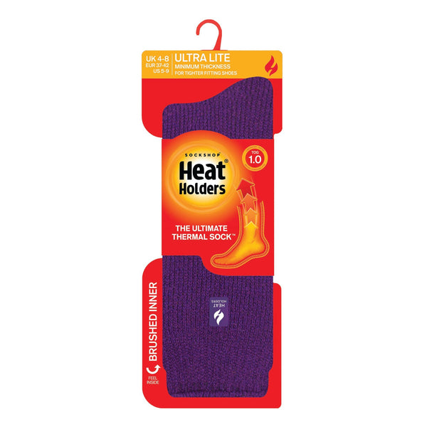 Ladies Ultra Lite Socks - Purple