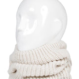 Ladies Chunky Neck Warmer - Cream