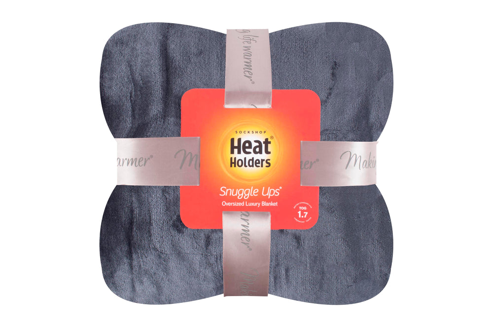 Coperta/coperta termica in pile di lusso - argento antico