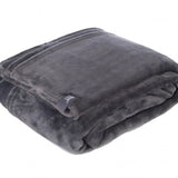 Coperta/coperta termica in pile di lusso - argento antico