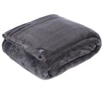 Luxury Fleece Thermal Blanket/Throw - Antique Silver