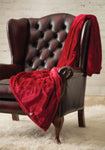 Coperta/plaid termico in pile di lusso - Mirtillo rosso