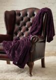 Luxury Fleece Thermal Blanket/Throw - Mulled Wine