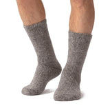 Calzini corti di lana da uomo con supporti termici - Pietra